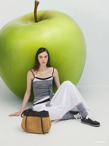 Calla Suede Tote Bag, Sahara Sand, hi-res