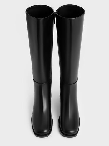 Louise Block-Heel Knee-High Boots, Black, hi-res