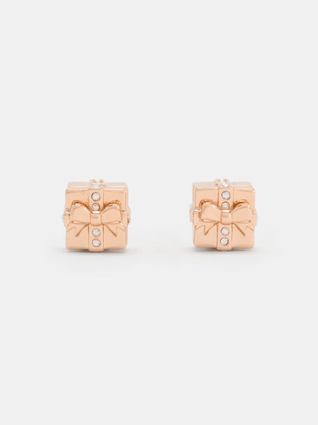Athalia Gift-Box Stud Earrings, Rose Gold, hi-res