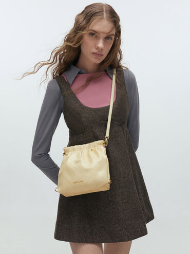 Duo Chain-Handle Two-Way Backpack, Butter Yellow, hi-res