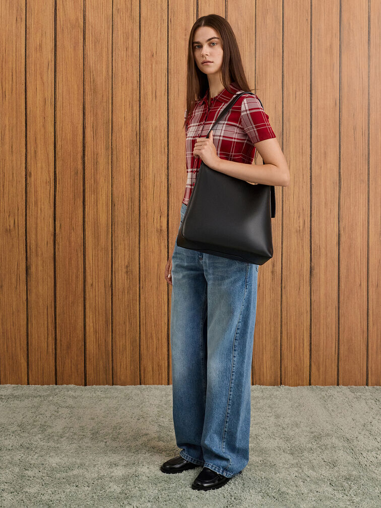 Edna Tote Bag, Black, hi-res