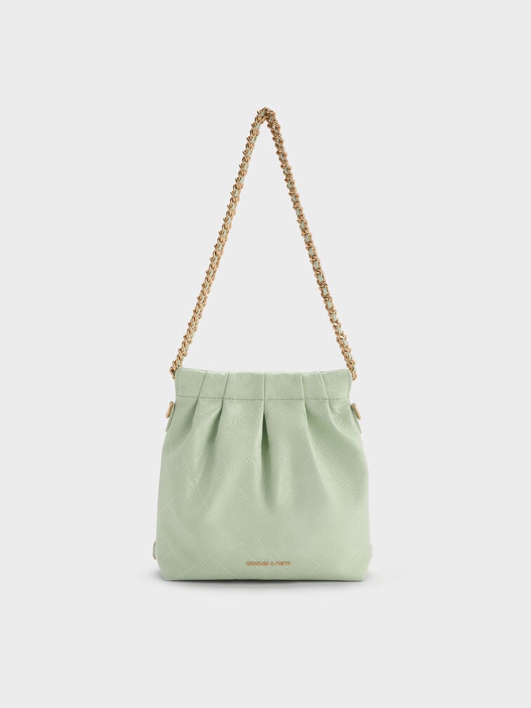 Duo Chain-Handle Two-Way Backpack, Mint Green, hi-res