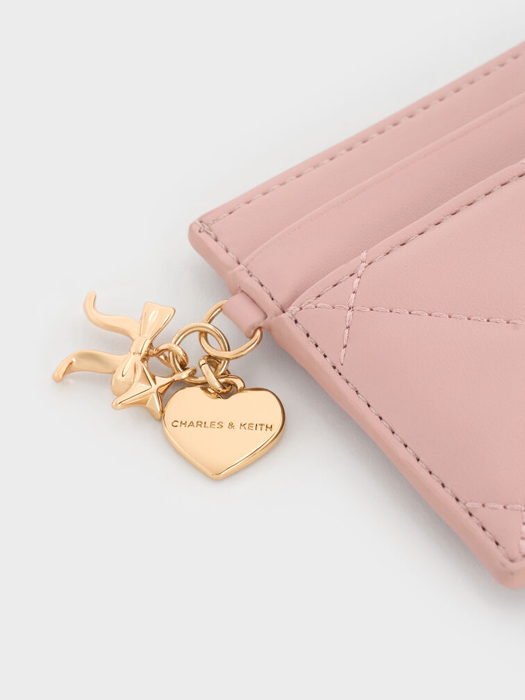 Arrietty Quilted Card Holder, Light Pink, hi-res