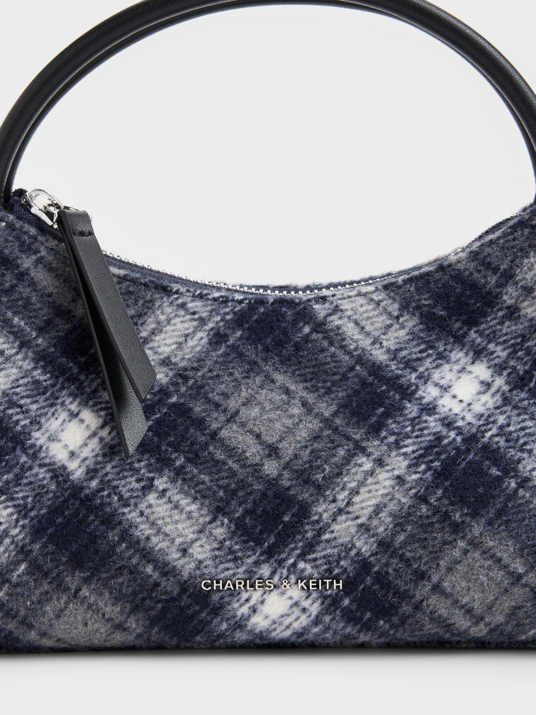 Hazel Checkered Top Handle Bag, Multi, hi-res