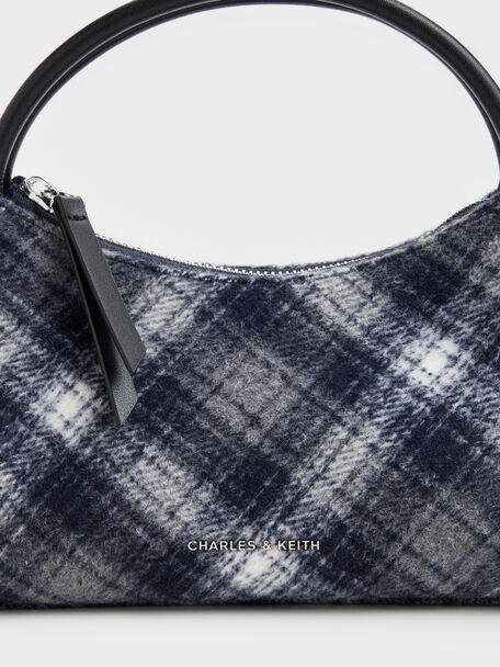 Hazel Checkered Top Handle Bag, Multi, hi-res