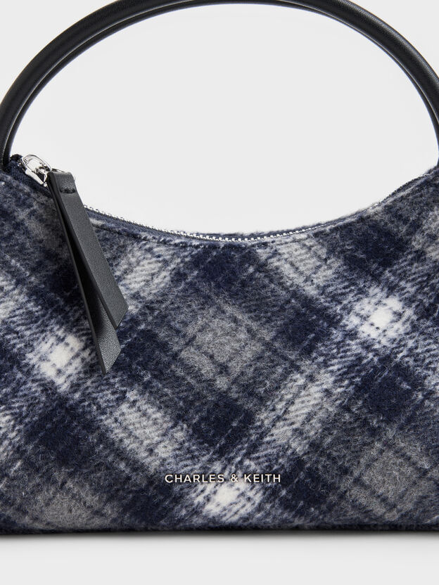 Hazel Checkered Top Handle Bag, Multi, hi-res