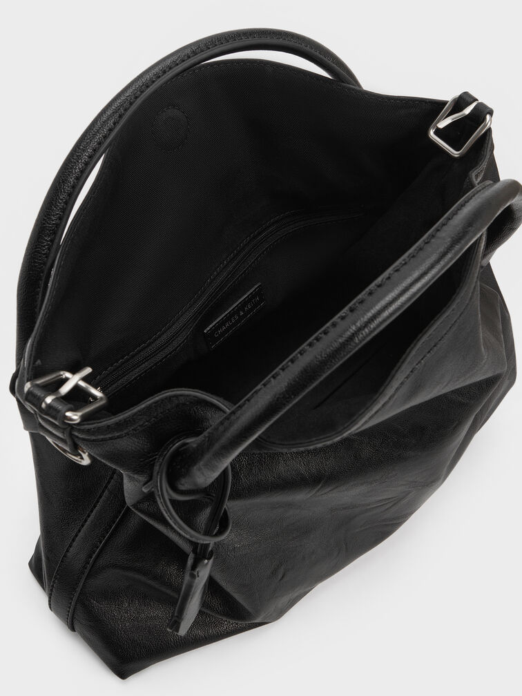Delfina Chain Tote Bag, Noir, hi-res