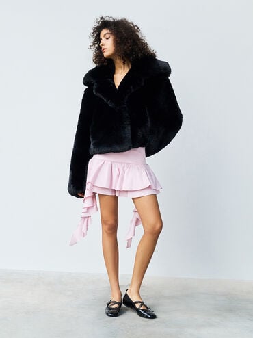 Studded Crossover-Strap Mary Jane Flats, Black Box, hi-res