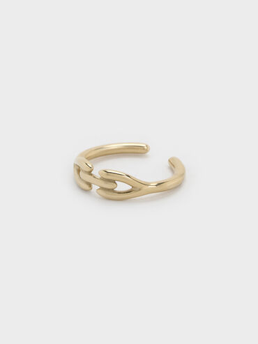 Kris Sculptural Ring, Gold, hi-res