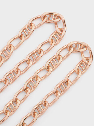 Nyra Mixed-Link Chain Necklace, Rose Gold, hi-res