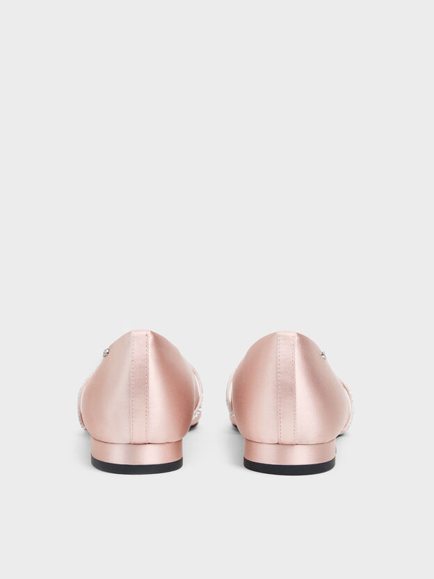 Gem Crossover Ballet Flats, Pink, hi-res