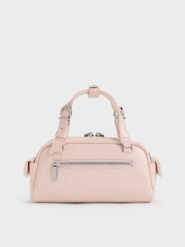 Rachel Multi-Pocket Bowling Bag, Soft Pink, hi-res