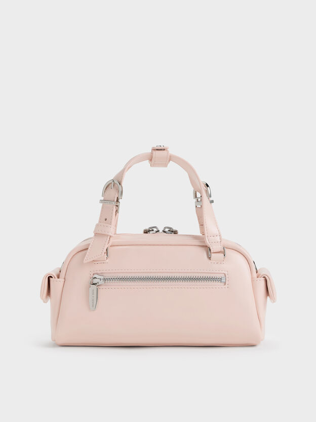 Rachel Multi-Pocket Bowling Bag, Soft Pink, hi-res