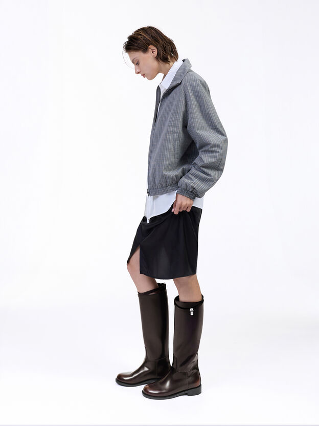 Griselda Knee-High Boots, Dark Brown, hi-res