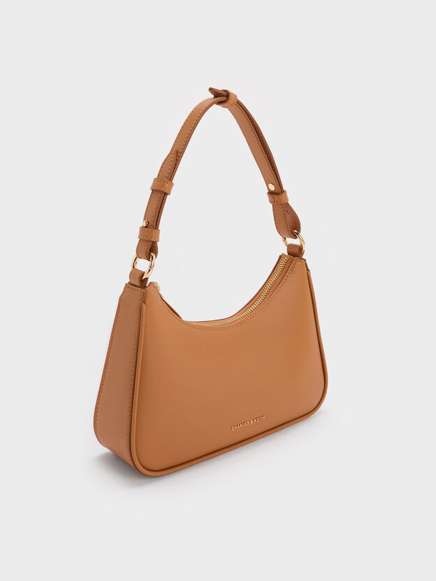 Lane Chain-Strap Shoulder Bag, Russet Brown, hi-res