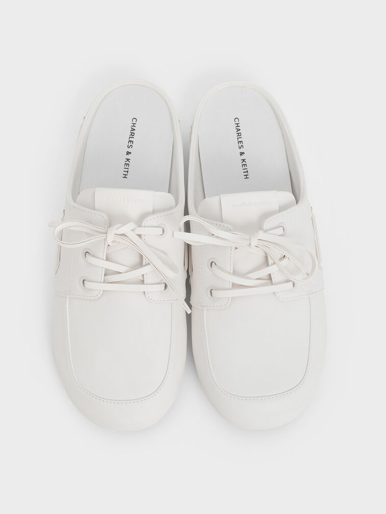 Jude Slip-On Boat Shoes, White, hi-res