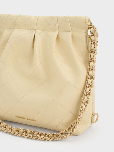 Duo Chain-Handle Two-Way Backpack, Butter Yellow, hi-res