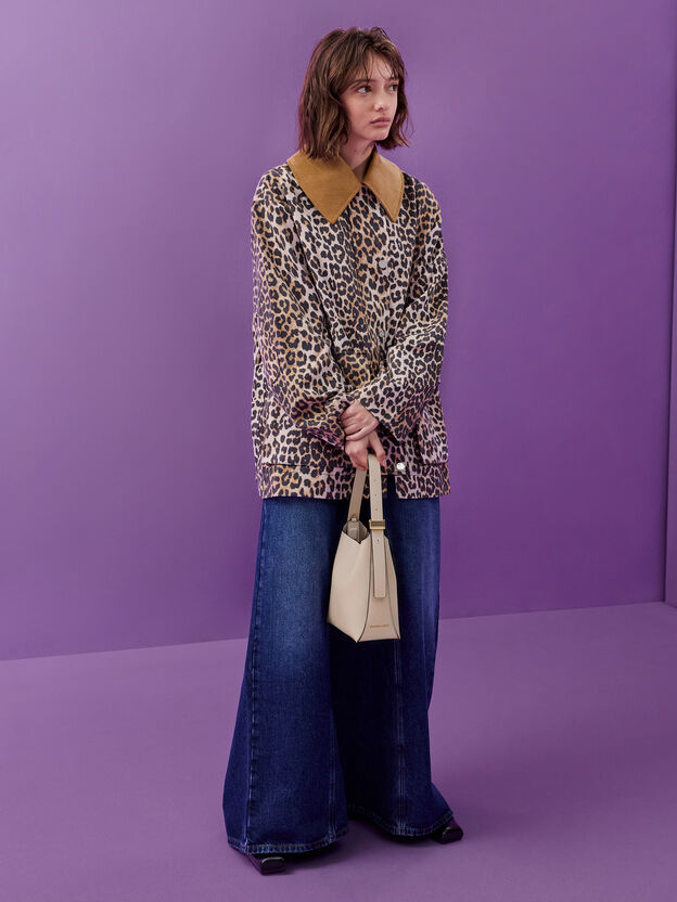 Edna Bucket Bag, Oat, hi-res