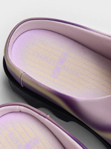 Gradient Wave Slip-On Mules, Lilac, hi-res