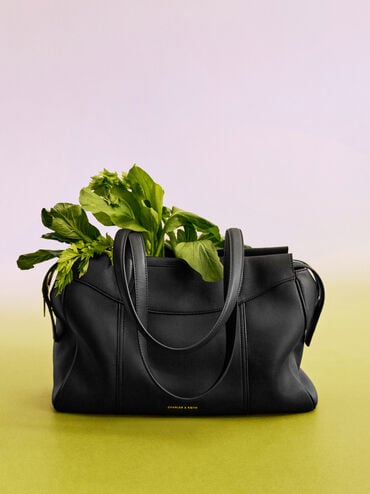 Raon Tote Bag, Black, hi-res
