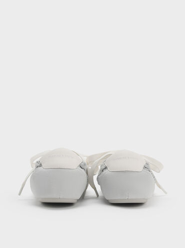 Cece Mesh Ruched Bow Ballet Sneakers, Light Grey, hi-res