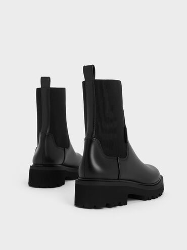 Remy Ridged-Sole Chelsea Boots, Black, hi-res