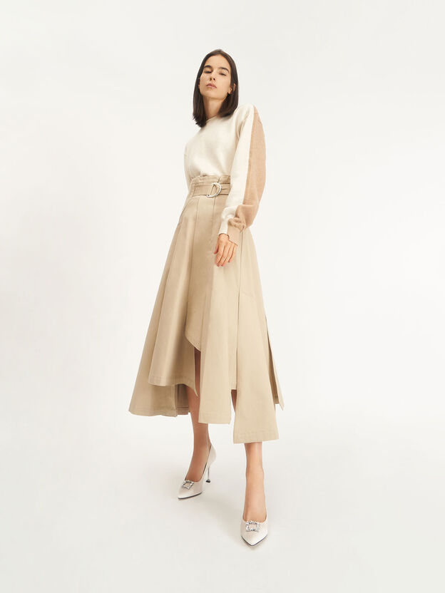 Satin Gem Pumps, Cream, hi-res