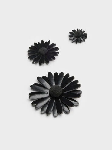 Polly Floral Appliques Set, Black Box, hi-res