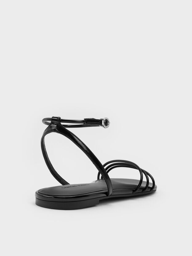 Triple-Strap Sandals, Black Box, hi-res