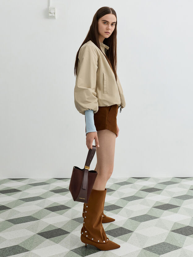 Edna Bucket Bag, Espresso Brown, hi-res
