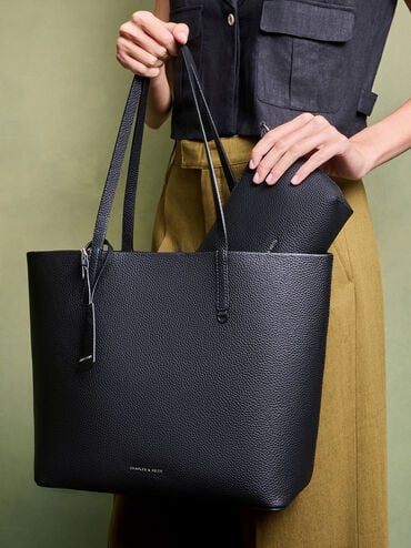 Beryl Tote Bag, Noir, hi-res