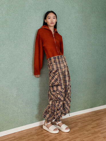 Ankle-Strap Flatform Sandals, Chalk, hi-res