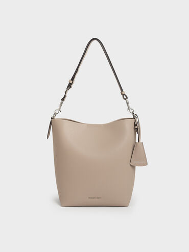 Beryl Bucket Bag, Taupe, hi-res
