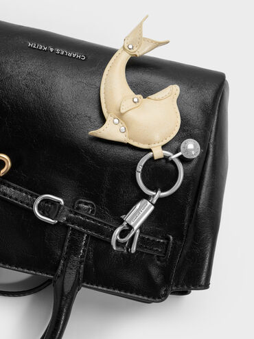 Delfina Dolphin Charm, Butter Yellow, hi-res