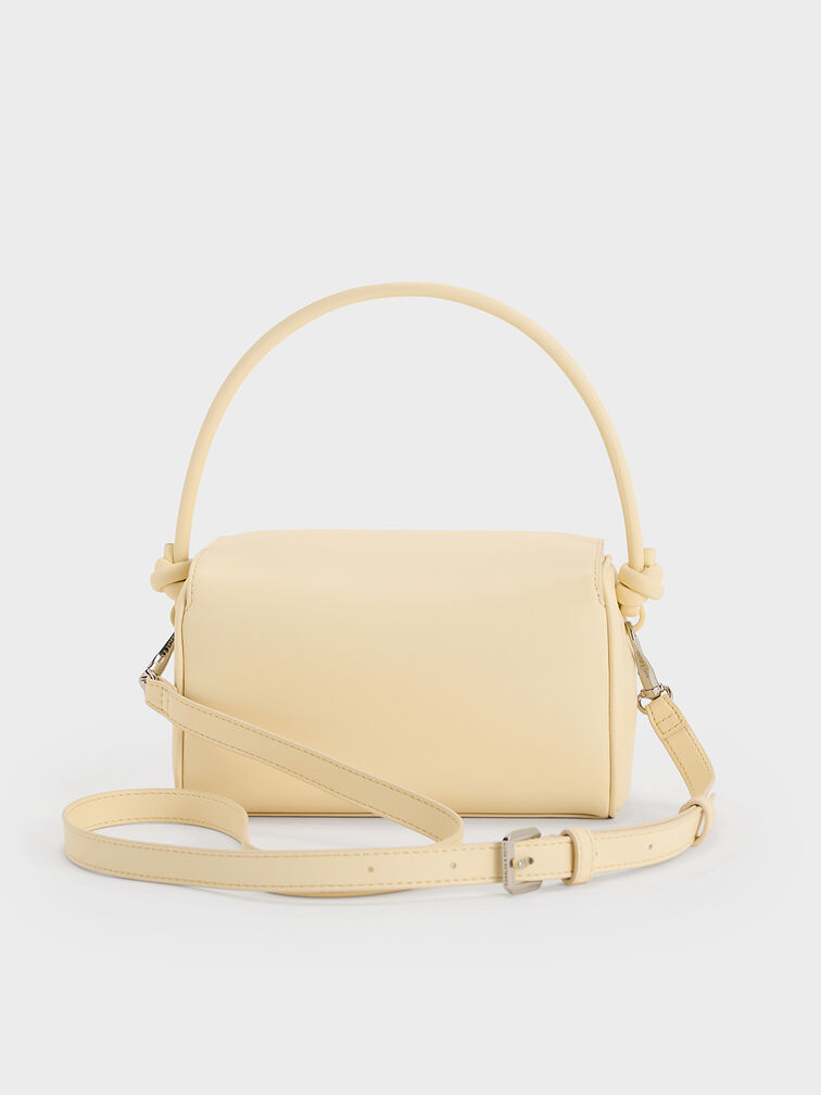 Sammie Knotted-Handle Boxy Bag, Butter Yellow, hi-res