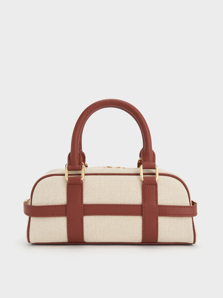 Scottie Canvas Bowling Bag, Brick, hi-res