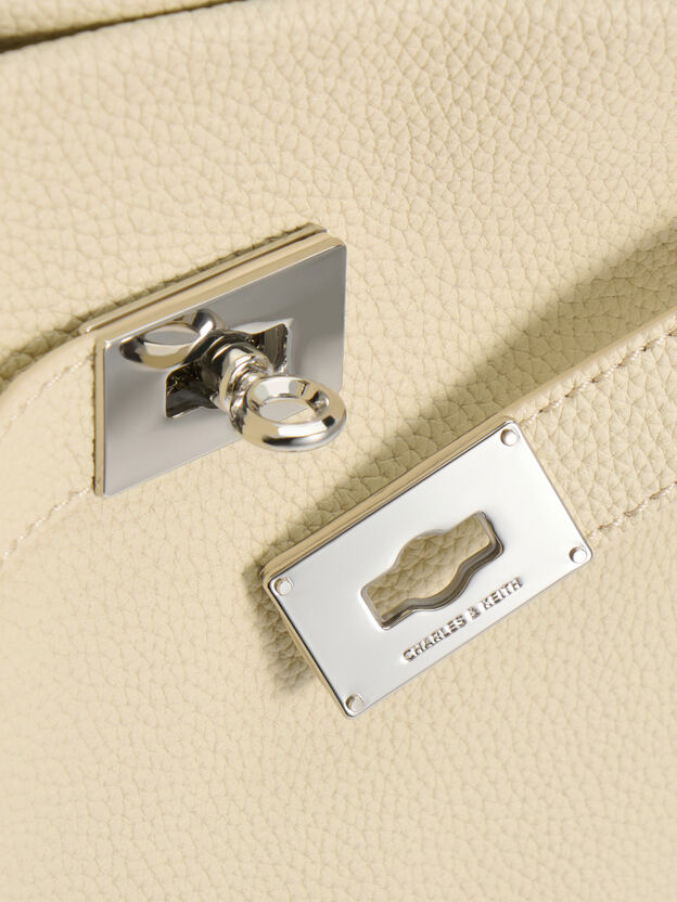 Dinora Belted Tote Bag, Chalk, hi-res