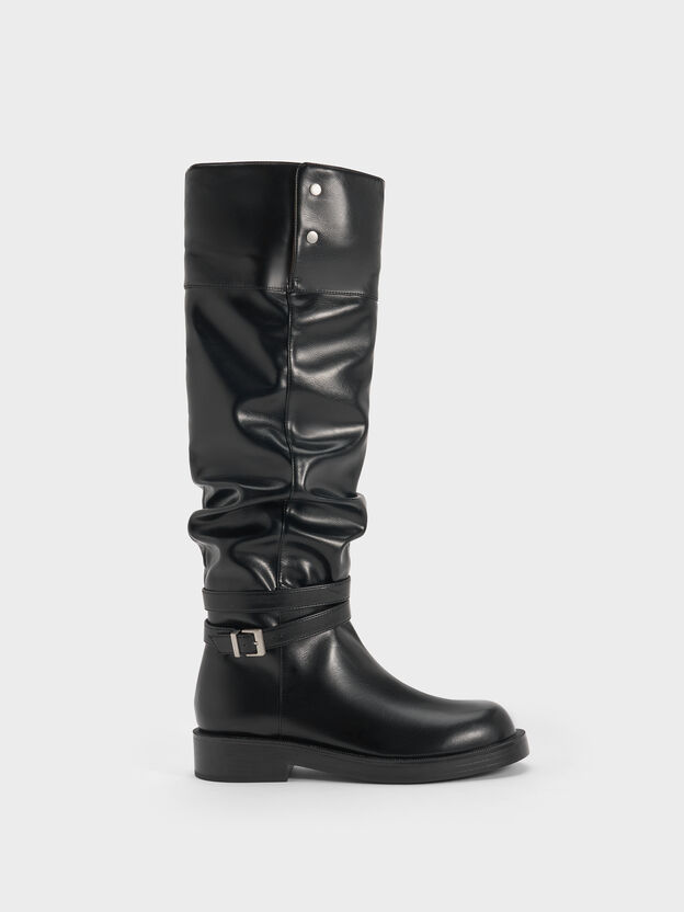 Eilis Thigh-High Boots, Black, hi-res