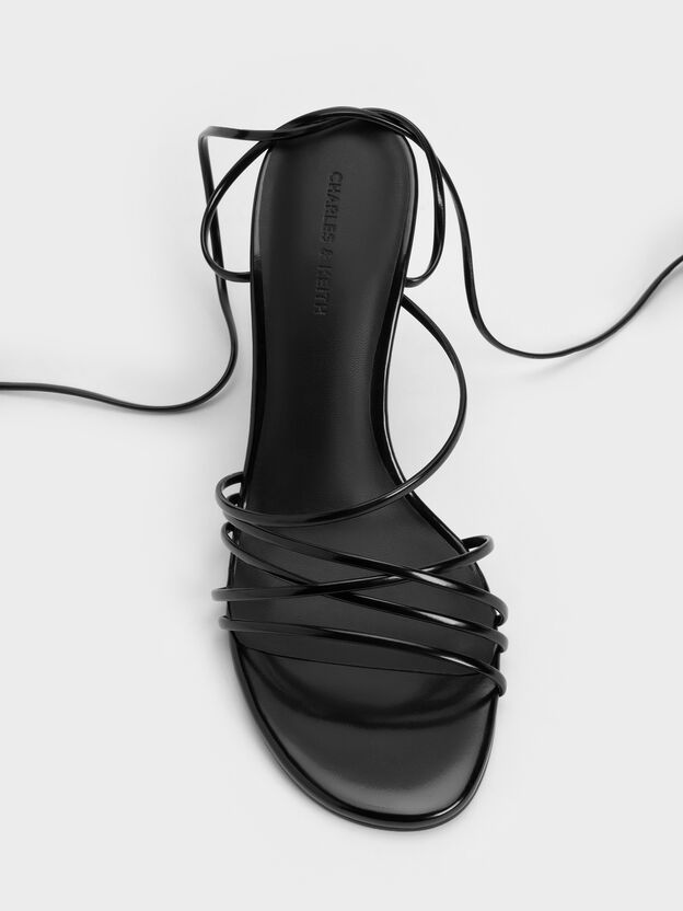 Noona Strappy Wedges, Black Box, hi-res