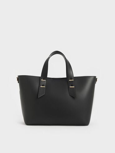 Shania Tote Bag, Black, hi-res