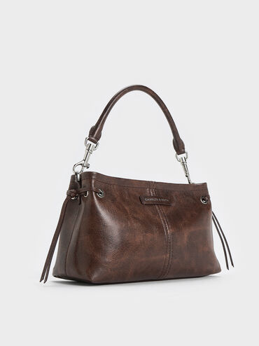 Noane Top Handle Bag, Distressed Coffee, hi-res