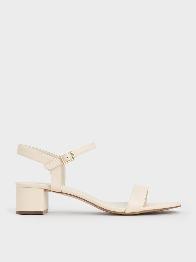 Alec Block-Heel Ankle-Strap Sandals, White, hi-res