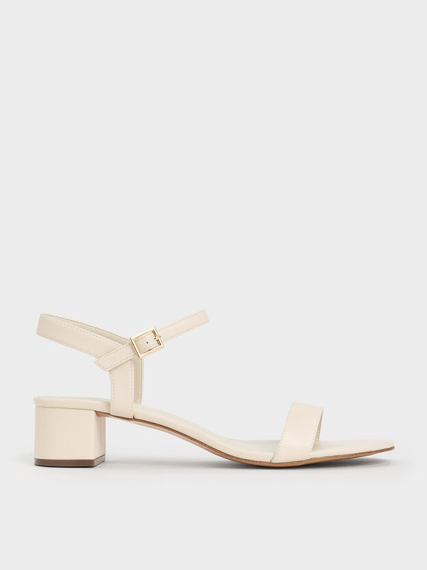 Alec Block-Heel Ankle-Strap Sandals, White, hi-res