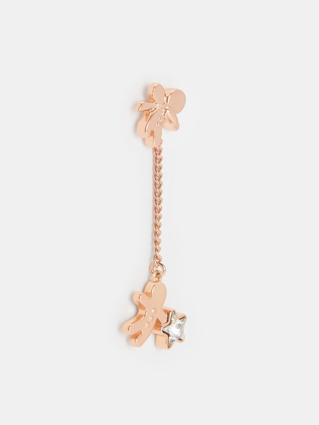 Athalia Gingerbread-Fairy Drop Earrings, Rose Gold, hi-res