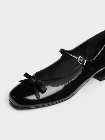 Kelis Rose-Bow Mary Jane Pumps, Black Box, hi-res