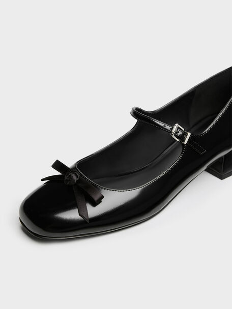 Kelis Rose-Bow Mary Jane Pumps, Black Box, hi-res