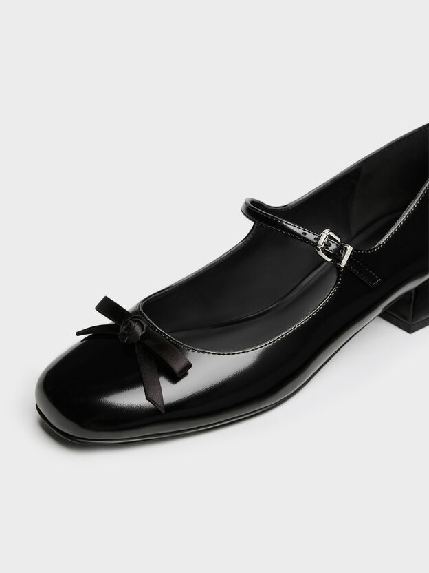 Kelis Rose-Bow Mary Jane Pumps, Black Box, hi-res