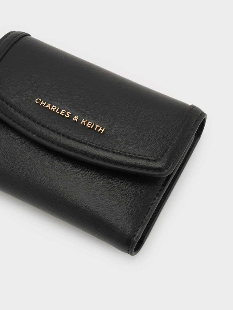Haylen Front-Flap Small Wallet, Black, hi-res