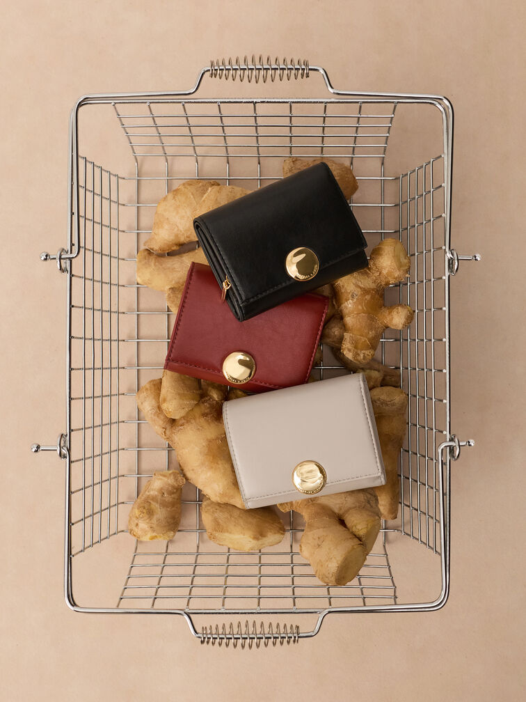 Behn Small Wallet, Brick, hi-res