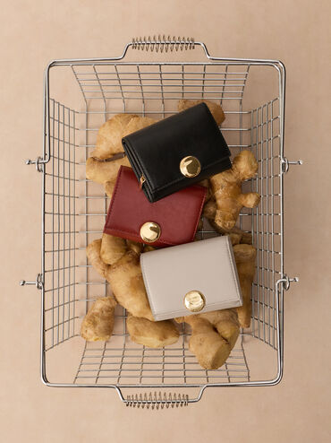 Behn Small Wallet, Brick, hi-res